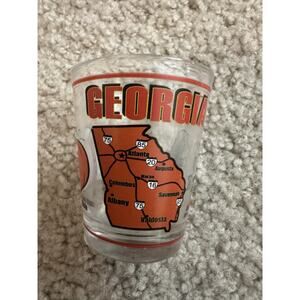 GEORGIA STATE WRAPAROUND SHOT GLASS SHOTGLASS NEW